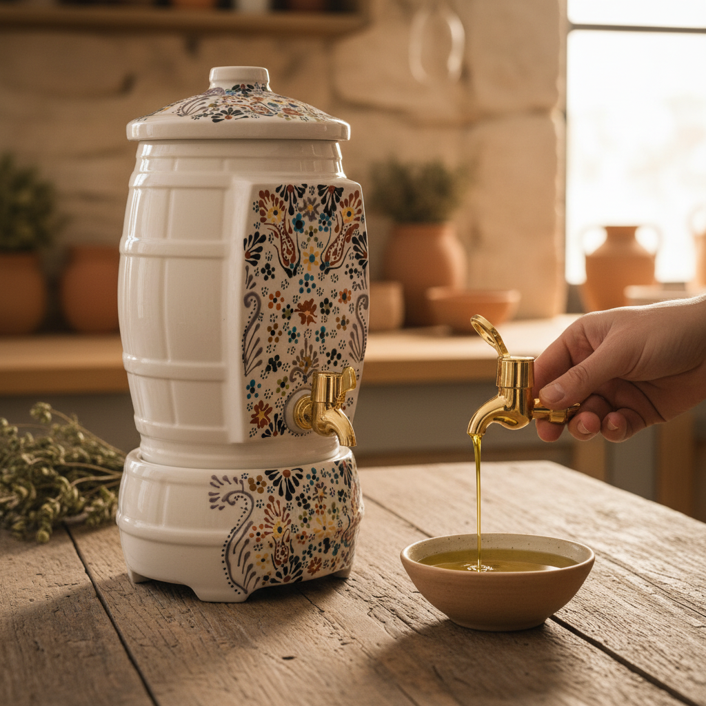 Ceramic Dispenser - Olive Oil Pour